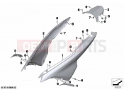BMW Motorrad BMW 2020 C models C evolution (0C03) Rear trim panel primed