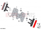 BMW Motorrad BMW 2020 C models C evolution (0C03) Number plate baseplate, reflectors