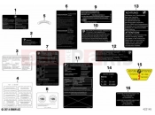 BMW Motorrad BMW 2020 C models C evolution (0C03) Assorted information plates