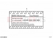 BMW Motorrad BMW 2020 C models C evolution (0C03) Information label, BMW Mobility Service
