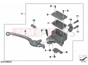 BMW Motorrad BMW 2020 C models C evolution (0C03) Handbrake lever, front wheel