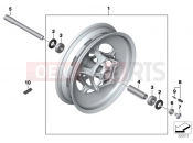 BMW Motorrad BMW 2022 C models CE04 (0C51, 0C53) Front wheel | Front wheel