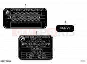 BMW Motorrad BMW 2022 C models CE04 (0C51, 0C53) Type plate | Type plate