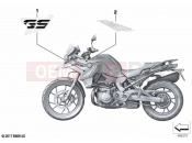 BMW Motorrad BMW 2020 F models F 750 GS (0B08, 0B18) Stick-on label 3 | Stick-on label 3