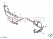 BMW Motorrad BMW 2020 F models F 750 GS (0B08, 0B18) Engine roll bar, authority vehicles | Engine roll bar, authority vehicles