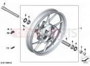 BMW Motorrad BMW 2020 F models F 750 GS (0B08, 0B18) Cast rim, front | Cast rim, front