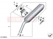 BMW Motorrad BMW 2020 F models F 750 GS (0B08, 0B18) Rear silencer | Rear silencer