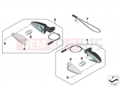 BMW Motorrad BMW 2020 F models F 750 GS (0B08, 0B18) Turn indicators, rear | Turn indicators, rear
