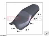 BMW Motorrad BMW 2021 F models F 850 GS (0B09, 0B19) Seat bench 2 | Seat bench 2