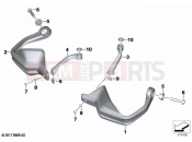 BMW Motorrad BMW 2021 F models F 850 GS (0B09, 0B19) Hand protector | Hand protector