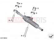 BMW Motorrad BMW 2021 F models F 850 GS (0B09, 0B19) Steering damper | Steering damper