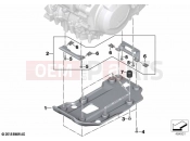 BMW Motorrad BMW 2021 F models F 850 GS (0B09, 0B19) Engine underride protection plastic | Engine underride protection plastic