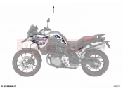 BMW Motorrad BMW 2021 F models F 850 GS (0B09, 0B19) Sticker set 2 | Sticker set 2