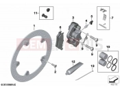 BMW Motorrad BMW 2021 F models F 850 GS (0B09, 0B19) Front wheel brake | Front wheel brake