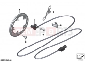 BMW Motorrad BMW 2021 F models F 850 GS (0B09, 0B19) Speed sensor, front | Speed sensor, front