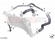 BMW Motorrad BMW 2021 F models F 850 GS (0B09, 0B19) Coolant lines | Coolant lines