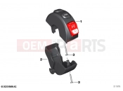 BMW Motorrad BMW 2021 F models F 850 GS (0B09, 0B19) Multifunction switch right, button black | Multifunction switch right, button black