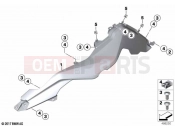 BMW Motorrad BMW 2021 F models F 850 GS (0B09, 0B19) Fairing side sections | Fairing side sections
