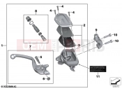 BMW Motorrad BMW 2021 F models F 850 GS (0B09, 0B19) Control assembly fitting | Control assembly fitting