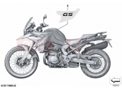 Stick-on label | Stick-on label - BMW Motorrad F 850 GS (0B39) 2021