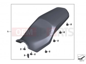 Seat bench 2 | Seat bench 2 - BMW Motorrad F 850 GS (0B39) 2021