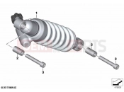 Spring strut, rear | Spring strut, rear - BMW Motorrad F 850 GS (0B39) 2021