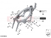 BMW Motorrad BMW 2022 F models F 900 XR A2 (0K41) Front frame | Front frame