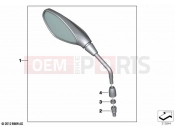 BMW Motorrad BMW 2022 F models F 900 XR A2 (0K41) Mirror | Mirror