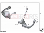 BMW Motorrad BMW 2022 F models F 900 XR A2 (0K41) Hand protector 2 | Hand protector 2
