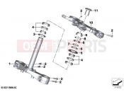Fork bridge, bottom / top | Fork bridge, bottom / top - BMW Motorrad R 18 B (0L31, 0L33) 2021