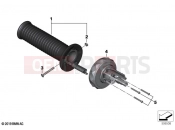 Grip left heated / Multi-Controller | Grip left heated / Multi-Controller - BMW Motorrad R 18 B (0L31, 0L33) 2021