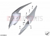 BMW Motorrad BMW 2022 S models S 1000 RR 19 (0E20) Rear side panel | Rear side panel
