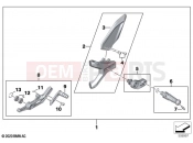 BMW Motorrad BMW 2022 S models S 1000 RR 19 (0E20) Footrest system, left | Footrest system, left