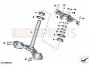 BMW Motorrad BMW 2022 S models S 1000 RR 19 (0E20) Fork bridge, bottom / top | Fork bridge, bottom / top