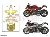 BMW Motorrad BMW 2022 S models S 1000 RR 19 (0E20) Sticker set | Sticker set