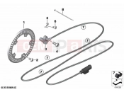 BMW Motorrad BMW 2022 S models S 1000 RR 19 (0E20) Rotational-speed sensor, rear | Rotational-speed sensor, rear