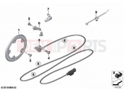 BMW Motorrad BMW 2022 S models S 1000 RR 19 (0E20) Speed sensor, front | Speed sensor, front