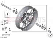 BMW Motorrad BMW 2022 S models S 1000 RR 19 (0E20) Cast rim, front | Cast rim, front