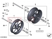 BMW Motorrad BMW 2022 S models S 1000 RR 19 (0E20) Carbon wheels | Carbon wheels