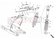 DUCATI 1998 Monster 600 REAR SHOCK ABSORBER » SWING ARM
