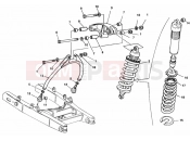 DUCATI 1998 Monster 600 Dark REAR SHOCK ABSORBER » SWING ARM