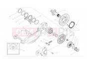 DUCATI 2012 Diavel Chromo Rear wheel axle