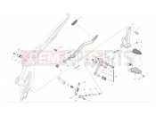 DUCATI 2012 Diavel Chromo L.h. footrests