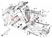 DUCATI 1998 Superbike 748 R Single-Seat REAR SHOCK ABSORBER » SWING ARM