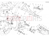 DUCATI 2024 Supersport 950  Left footrests & gear shift pedal