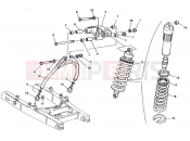 DUCATI 1998 Monster 900 Cromo REAR SHOCK ABSORBER » SWING ARM