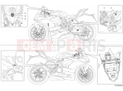DUCATI Panigale V2 Troy Bayliss Positioning plates