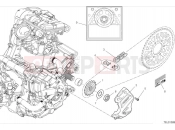 DUCATI DesertX Front sprocket & chain