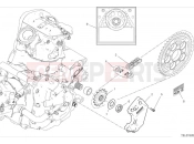 DUCATI Hypermotard 950 SP Front sprocket & chain