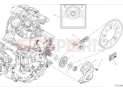 DUCATI Monster SP Front sprocket & chain